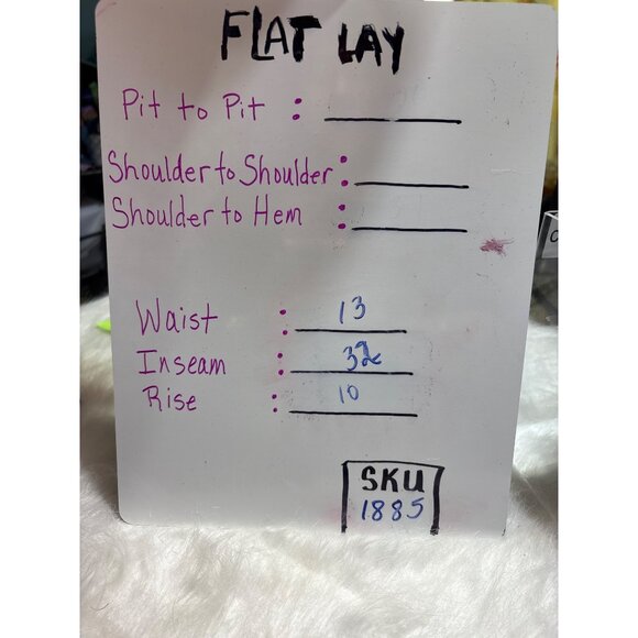 Wisteria Lane Geometric Flare Pants S White/Multicolor 98% Cotton & 2% Spandex - Picture 8 of 8